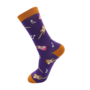Bamboe sokken heren gitaren - purple