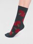 Bamboe sokken dames giftbox - poinsettia