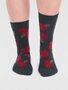 Bamboe sokken dames giftbox - poinsettia