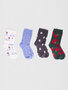 Bamboe sokken dames giftbox - poinsettia
