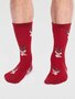 Kerstsokken heren biologisch katoen hert - bright red