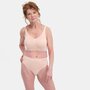 Bamboe slip naadloos Belle 3-pack - roze