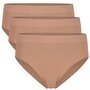 Bamboe slips naadloos Belle 3-pack - almond - maat L