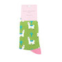 Bamboe sokken dames lama cactus - moss