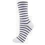 Ewers gestreepte sokken dames - blauw - wit