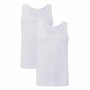 Bamboe heren singlet Stef 2-pack – wit