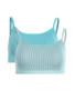 Living Crafts bustier bio katoen 2-pack - lagoon