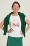 Tranquillo T-shirt dames katoen - cloud