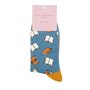 Bamboe sokken dames boeken - blauw