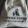 Swole Panda - gevlochten riem - orange fine weave