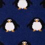 Swole Panda - bamboe sokken heren pinguïn - blauw