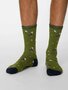 Bamboe sokken heren zeemeeuwen - olive green