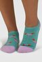 Bamboe enkelsokken dachshund honden - pine green