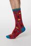 Bamboe herensokken cadeaudoos arcade rockets