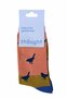 Bamboe dames sokken vogels birdie - coral orange