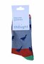 Bamboe dames sokken vogels birdie - chambray blue