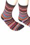 Alpaca sokken met motief hut - zwart