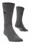 Apu Kuntur - effen alpaca sokken - grijs