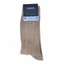 Ewers katoenen sokken dames ribbed - beige melange