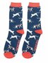 Bamboe sokken heren katten wandering cats - navy