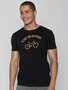 Greenbomb T-shirt bike leave the main road - black