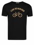 Greenbomb T-shirt bike leave the main road - black