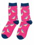 Bamboe sokken dames pimpelmees - pink