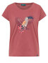 Tranquillo losvallend T-shirt tropische print - mineraal rood