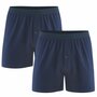 Boxershorts biologisch katoen Ethan 2-pack - navy