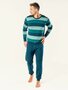 Living crafts heren pyjama set katoen Bob - atlantic sea  - mt XXL