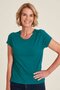Tranquillo dames T-shirt Tencel - bermuda blue mt S