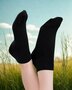 Albero Natur sneakersokken bio-katoen 3 paar - zwart