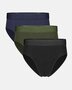 Bamboe herenslips James 3-pack- navy - army - zwart