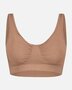 Bamboe bh met padding naadloos Fleur - almond