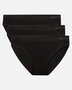 Bamboe Taille Slip naadloos Tess 3-pack - zwart
