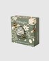 Bamboe dames sokken met bijen - eucalyptus green