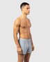 Wijde boxershorts katoen flanel Boris - zinfandel rood / grijs