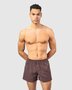 Wijde boxershorts katoen flanel Boris - zinfandel rood / grijs