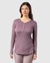 Pyjamashirt dames katoen Violera - mauve