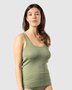 Dames hemd 100% katoen visoli - fog green