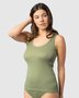 Dames hemd 100% katoen visoli - fog green