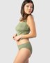 Dames slips 100% katoen Rylie 2-pack - fog green kaki