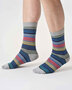 Thought bamboe gestreepte herensokken – grey marl