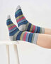 Thought bamboe gestreepte herensokken – grey marl