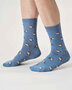 Thought bamboe herensokken roodborstjes – mid blue