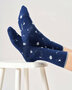 Thought bamboe damessokken maan - midnight blue
