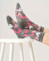 Thought bamboe damessokken hartjes - dark grey marl