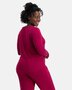 Bamboe dames pyjama set lange mouwen Nina - bordeaux