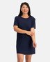 Bamboe dames nachthemd korte mouw Nora – navy