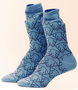 Bio-katoenen sokken Elza blauw